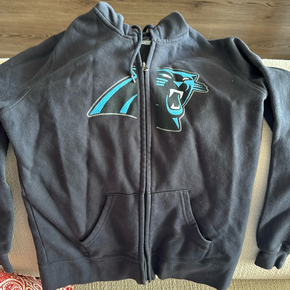 Ladies M NFL Carolina panthers hoodie/ like new